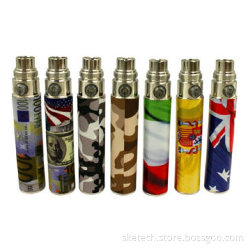 EGO flag battery, colorful battery, 650/900/1100mAh capacity, 2014 new model
